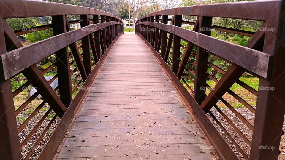 Wooden Bridge . Bridge to a favorite walking path 