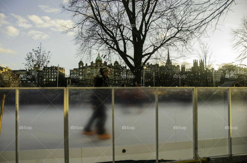 ice skating