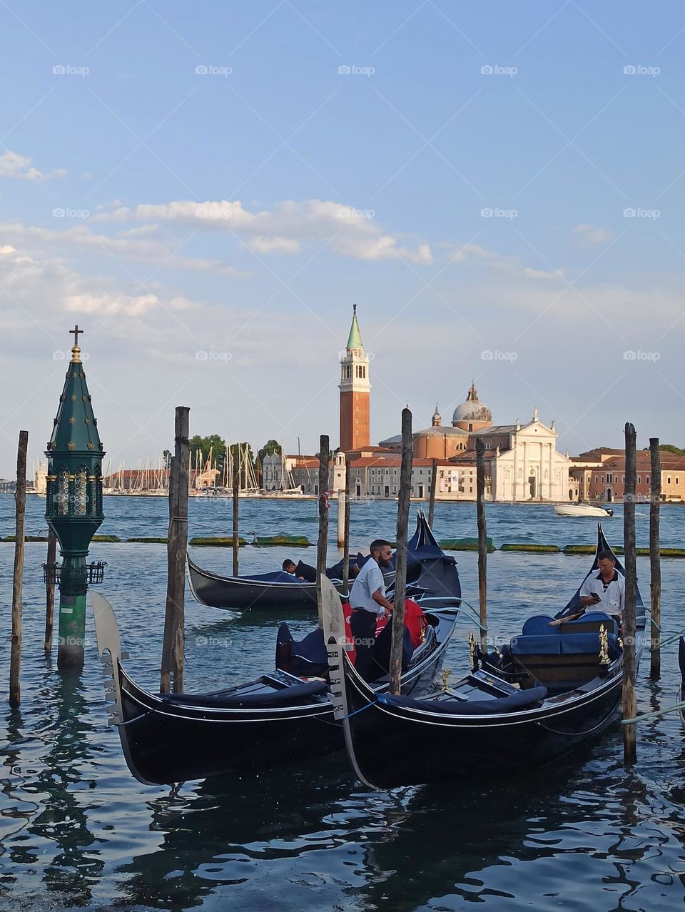Venice, Gondolas, gondoliers, summer,