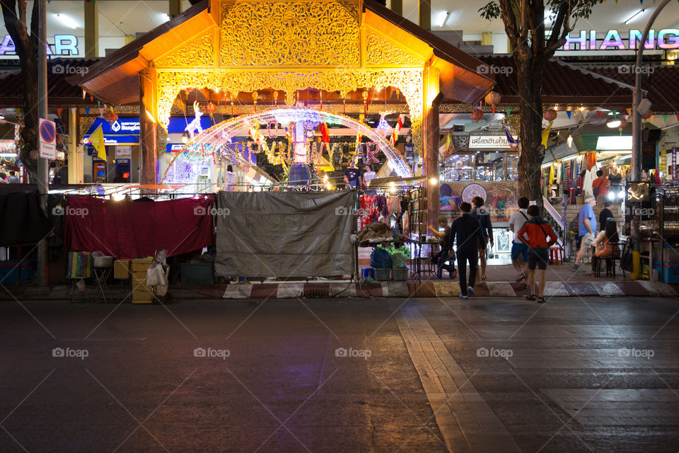 Night street market 