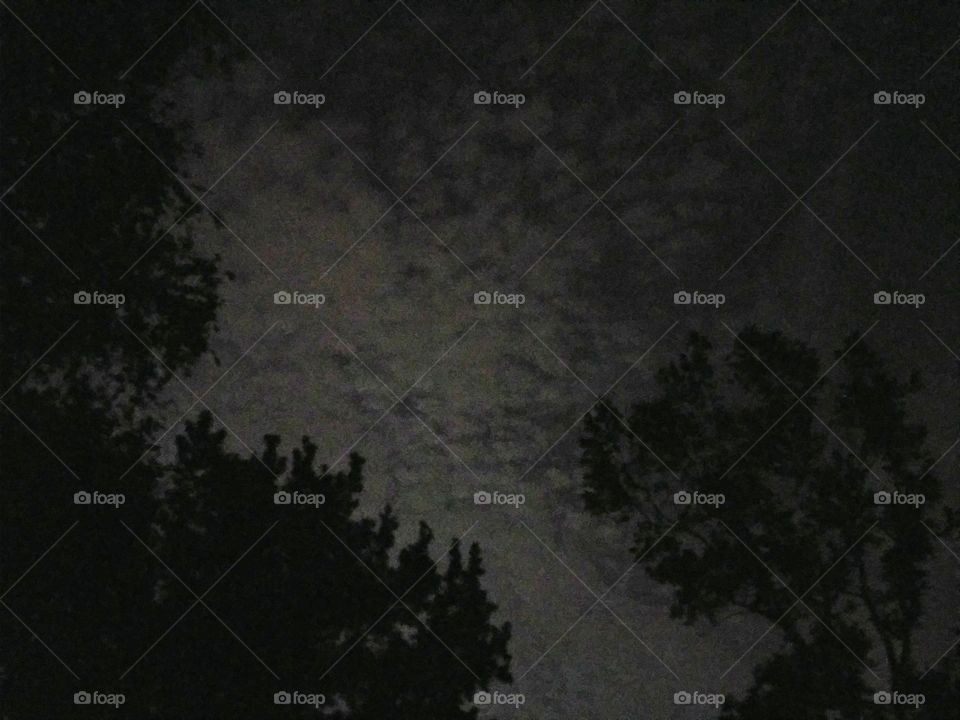 cloudy night sky