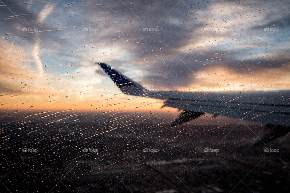 View from airplane window