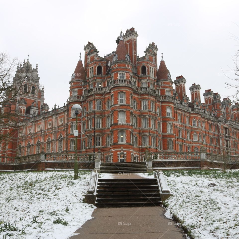 The founders building at Royal Holloway university of London.