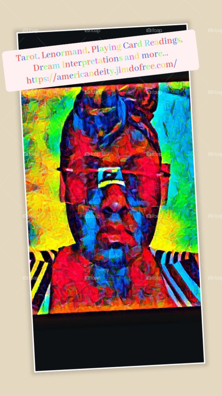 Me in abstract existentialism looking at life through rose colored glasses.