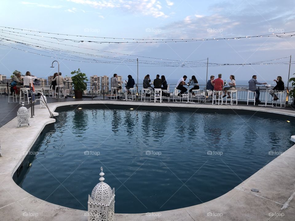 Rooftop pool