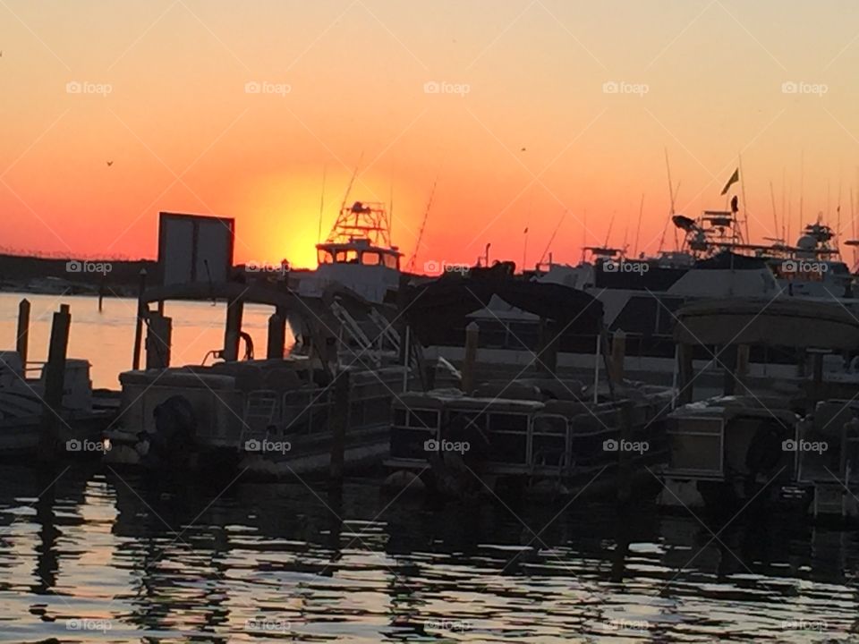 A boat silhouette 