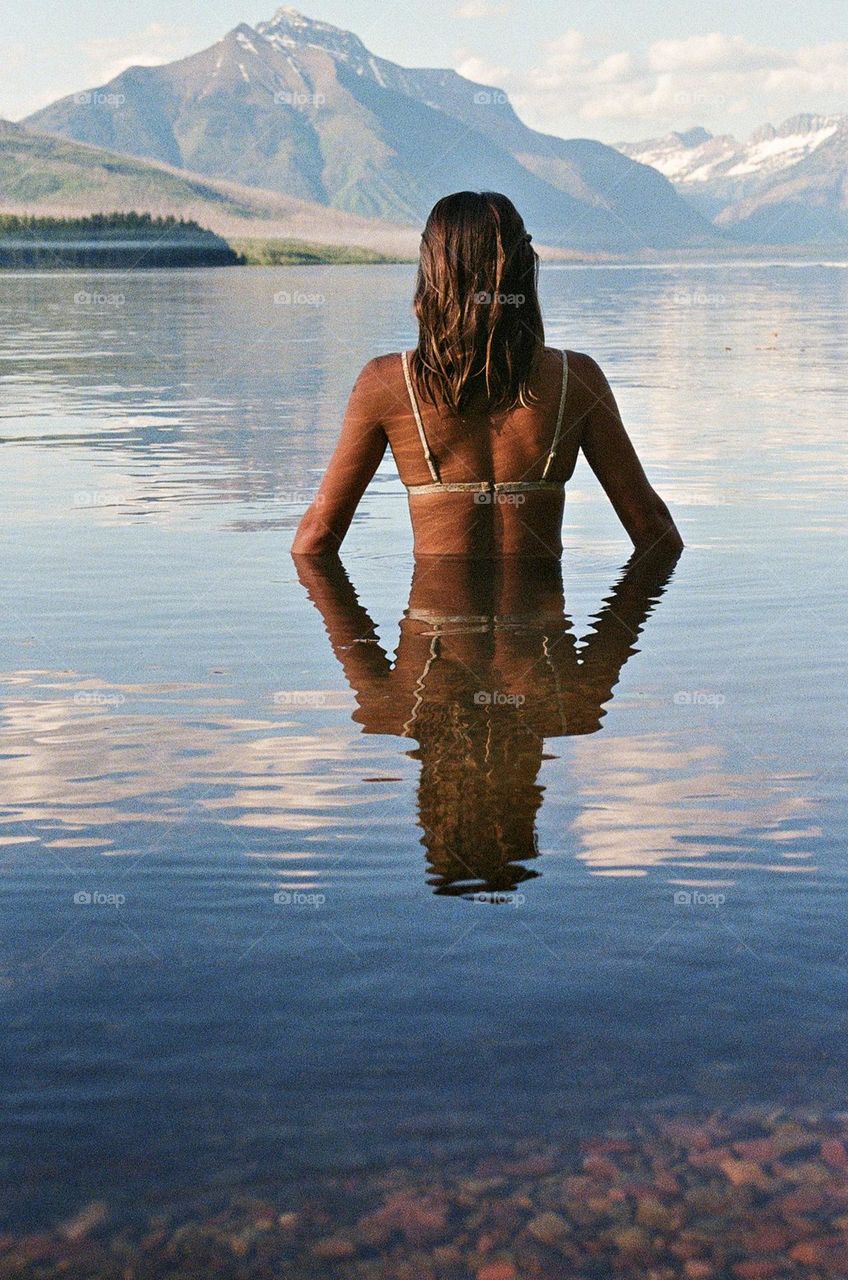 Swimming in Blake McDonald