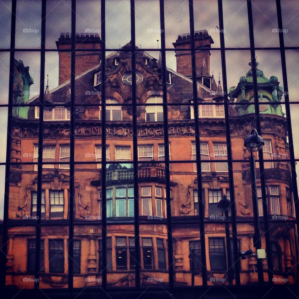 Reflection. Newcastle upon Tyne, England