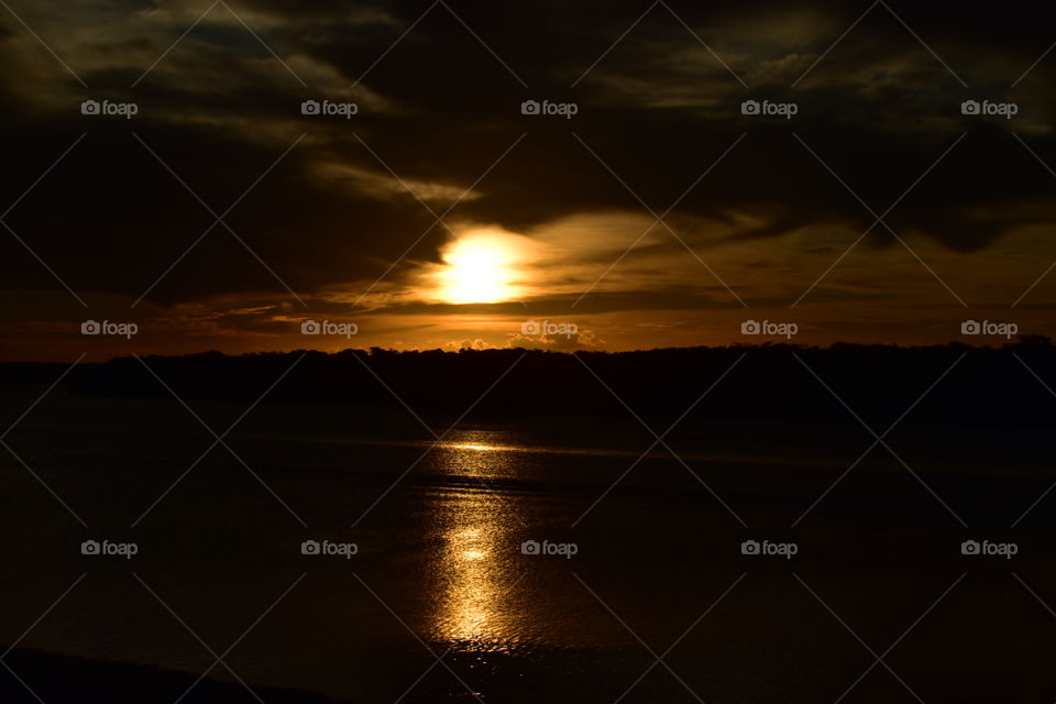 Sunset in the Beach