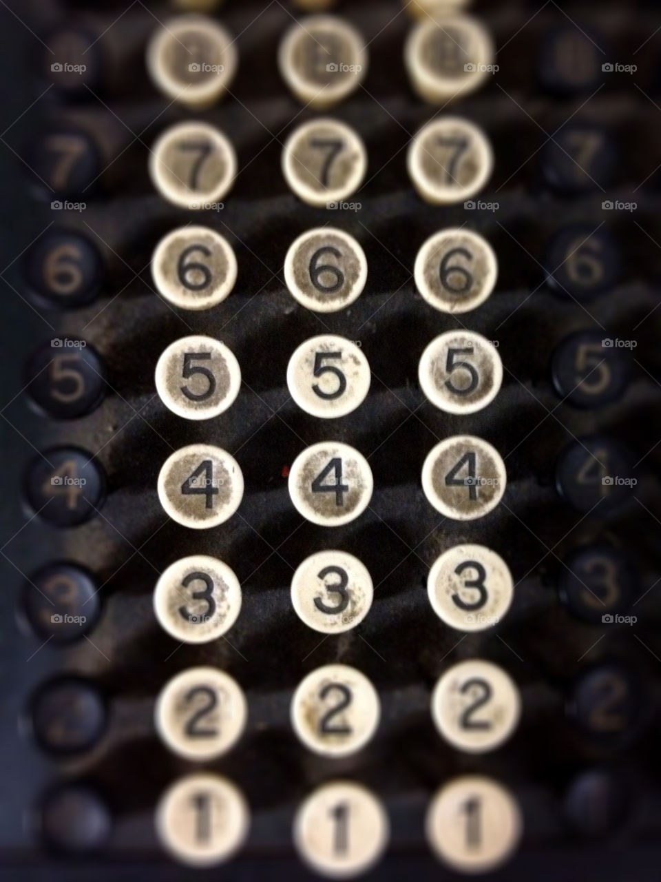white black vintage numbers by jsmcdougall
