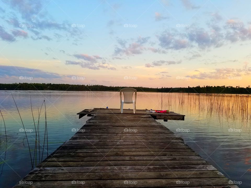 sunset on the Lake   in Minnesota