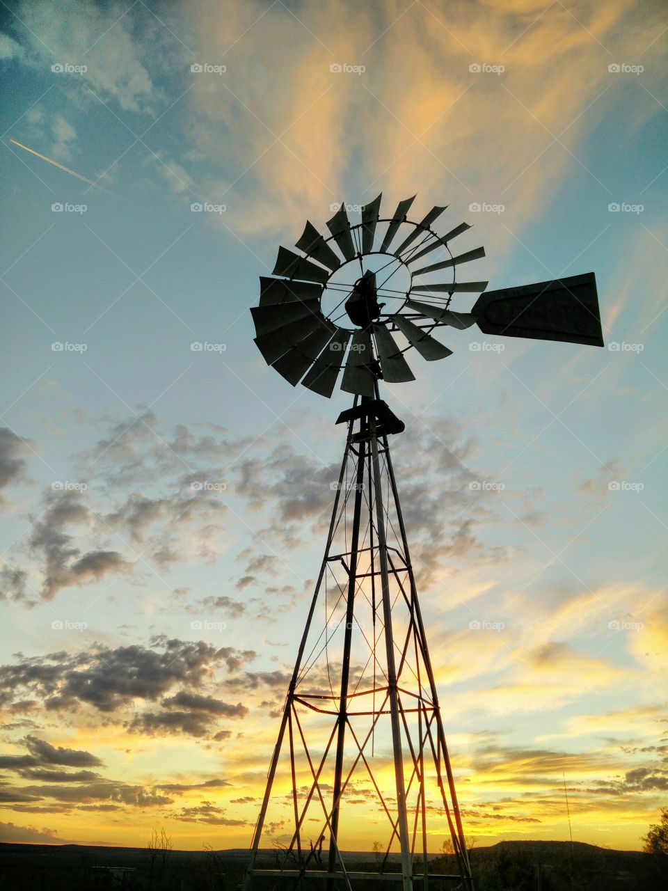 illuminated windmill