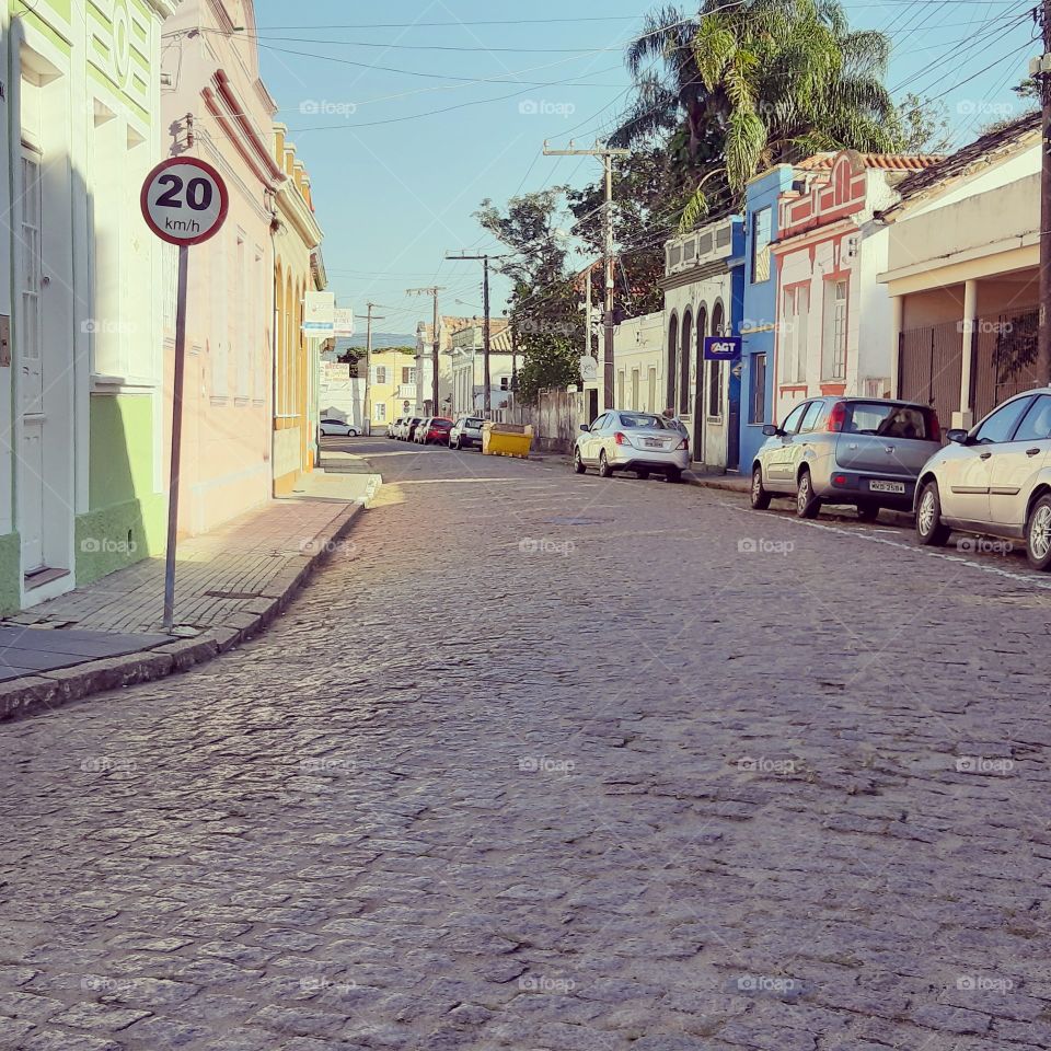 Rua Voluntário Fermiano - Centro Histórico de Laguna - Santa Catarina