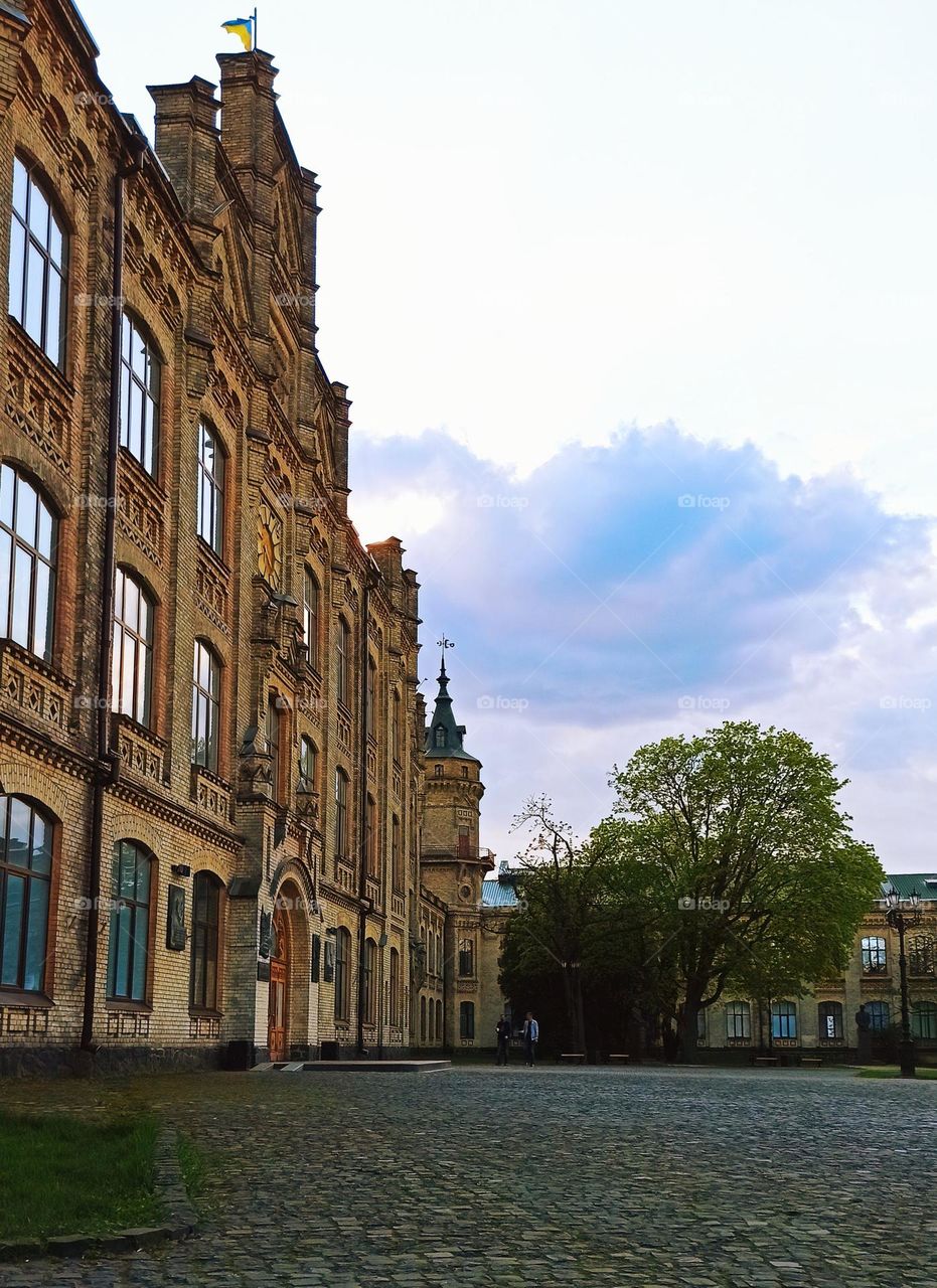 building and beautiful sky