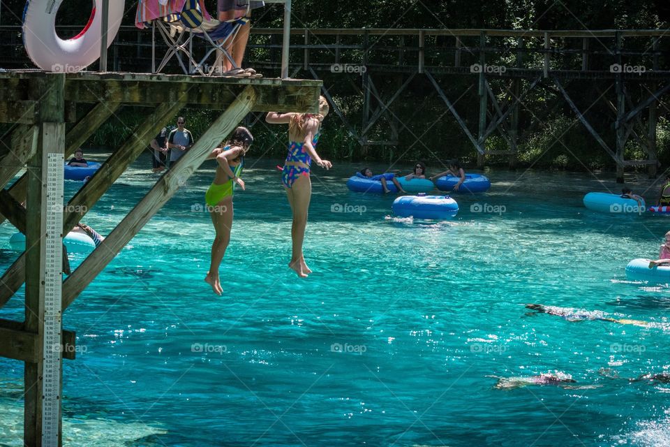 Jumping into summer. Beautiful Blue Springs FL