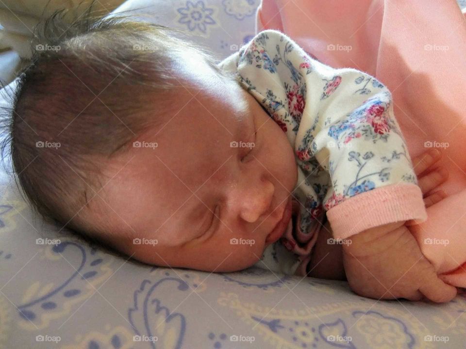 Sleeping newborn