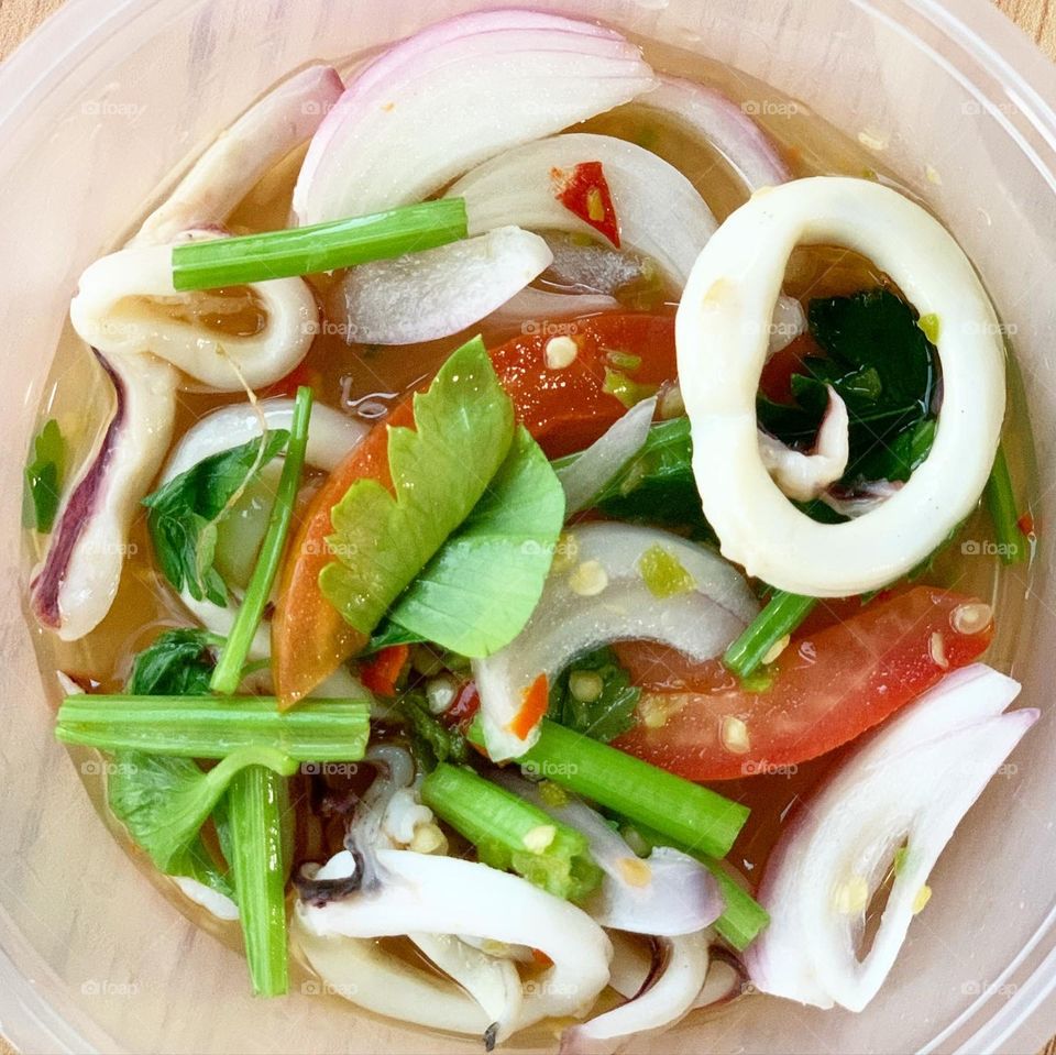 Thai salad snacks great for pairing with beer