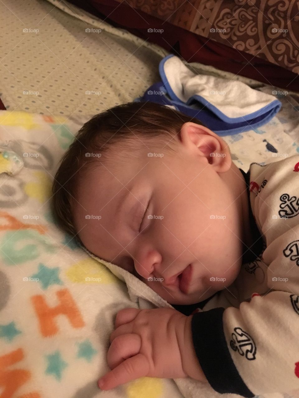 My grandson sleeping 💕💕💕