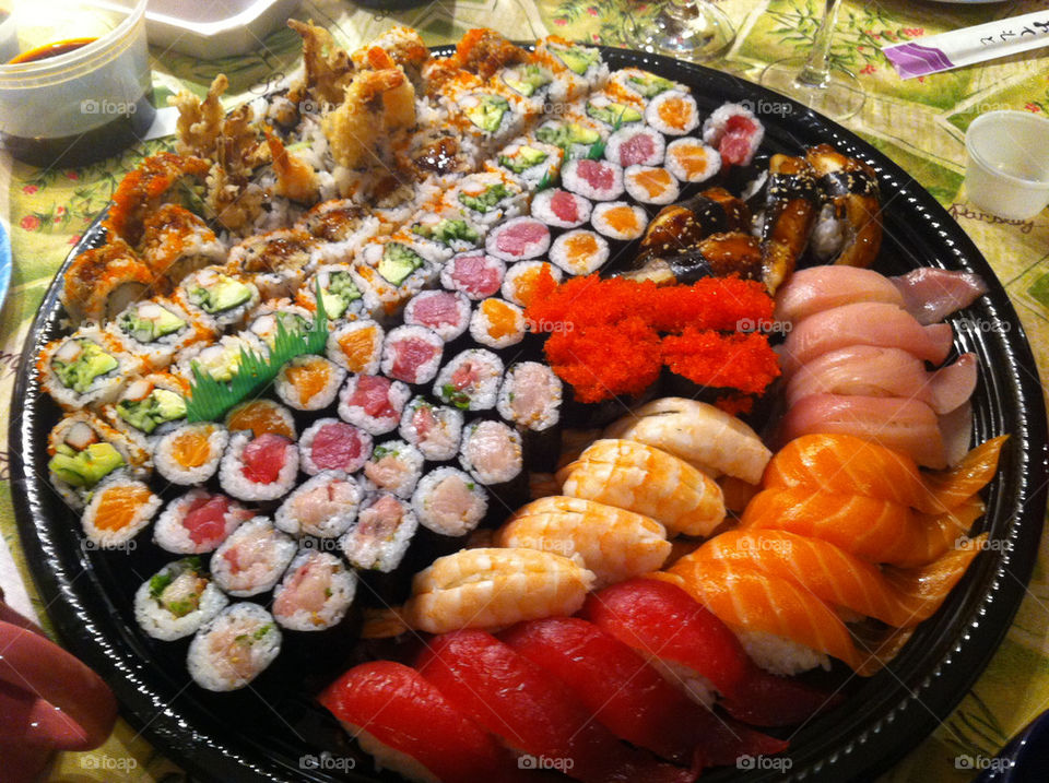 food tray sushi sashimi by igokor