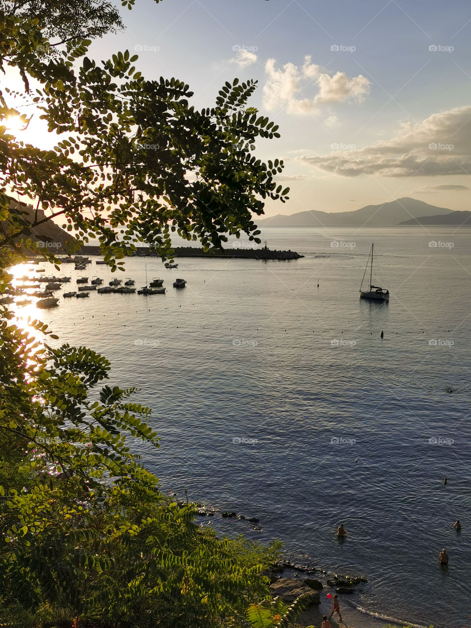 Palinuro bay and its Harbour view