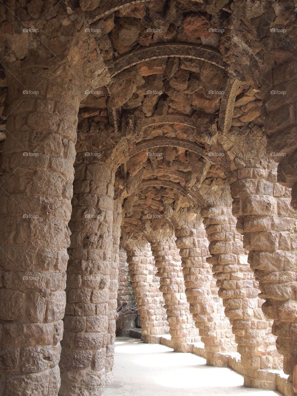 Park Guell passageway