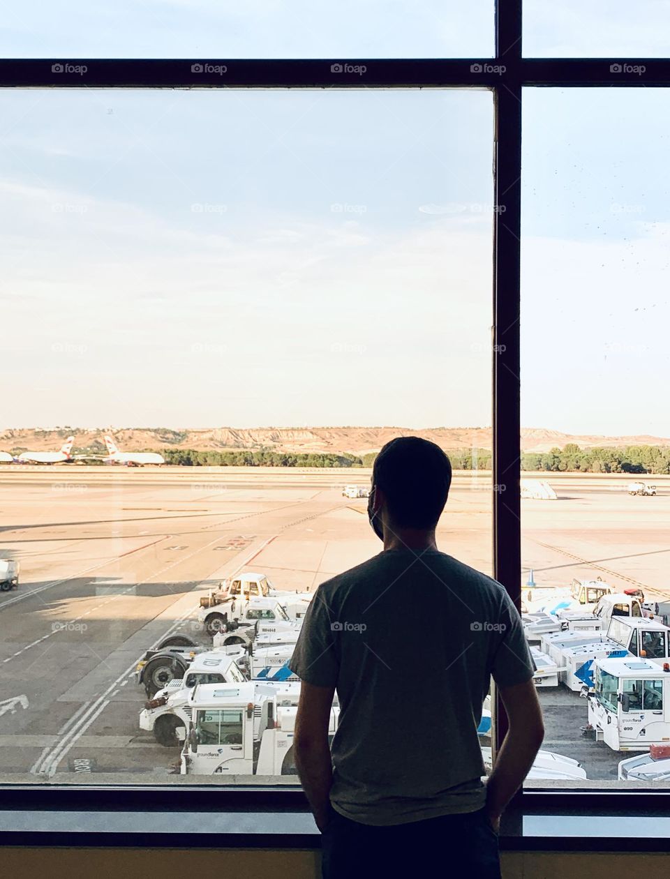 Window at the airport