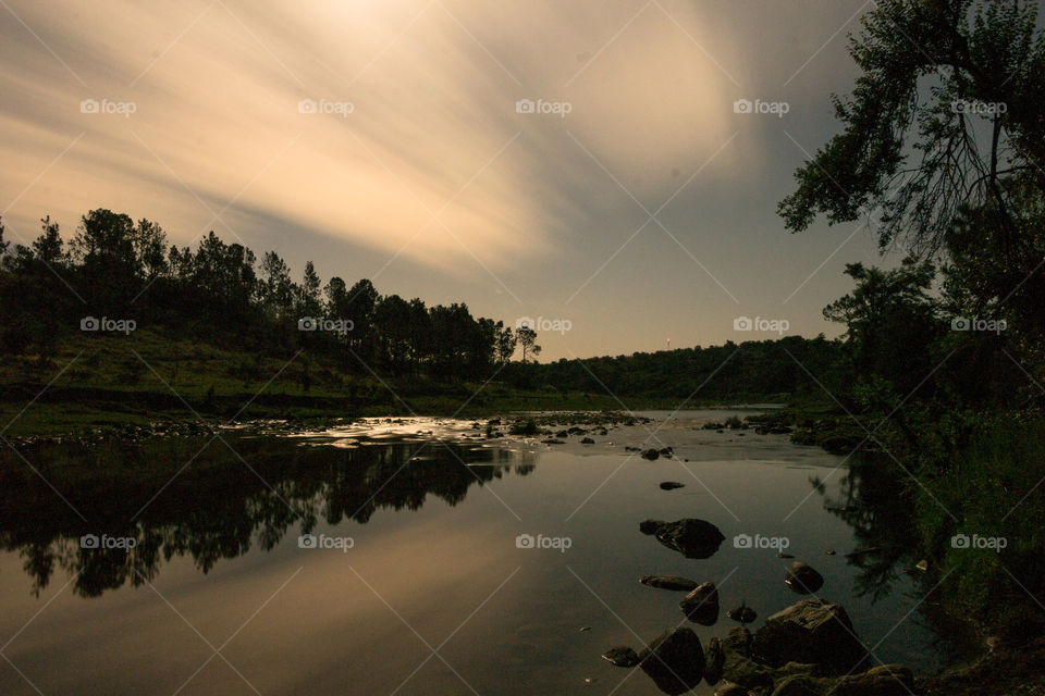 night in The river