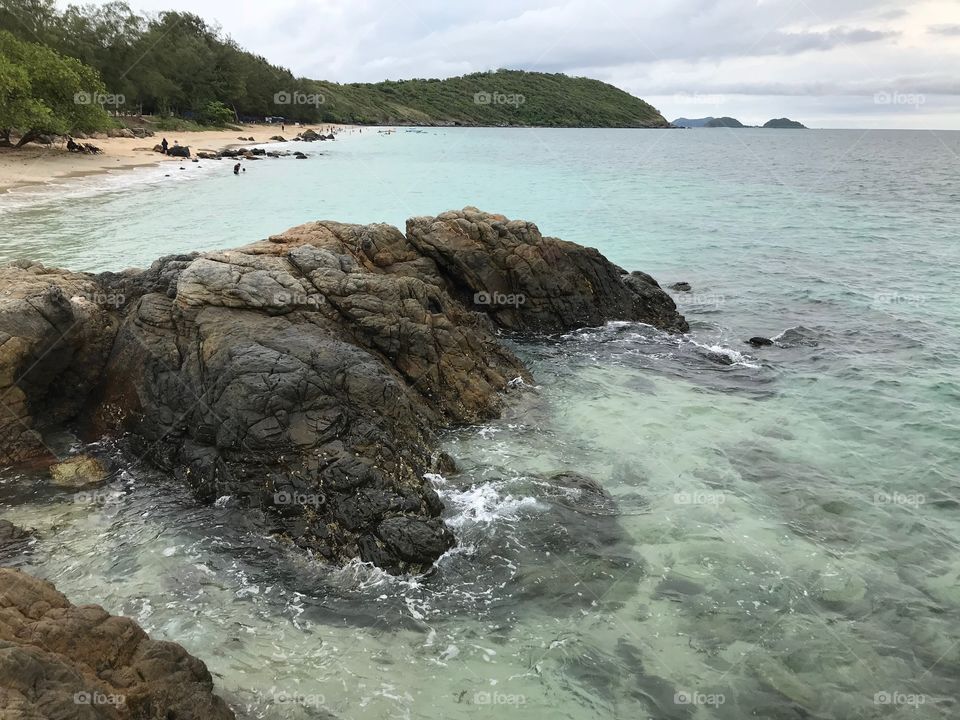 Nangrong beach in Chonburi (Thailand)