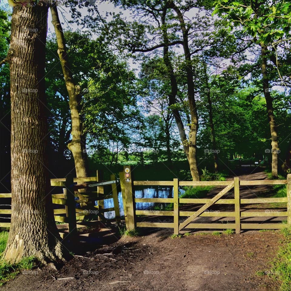 Gate . Footpath 