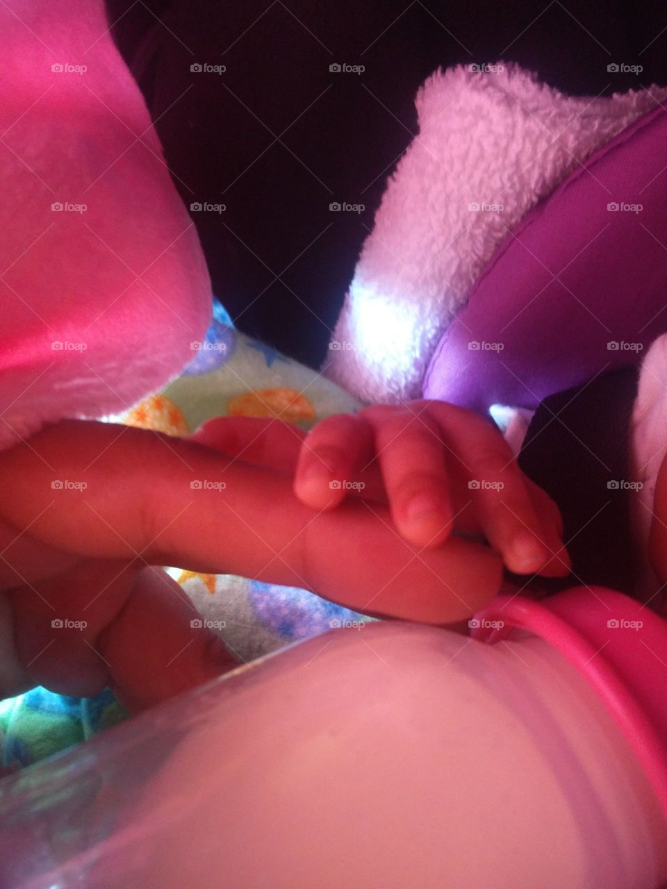 newborn hand
