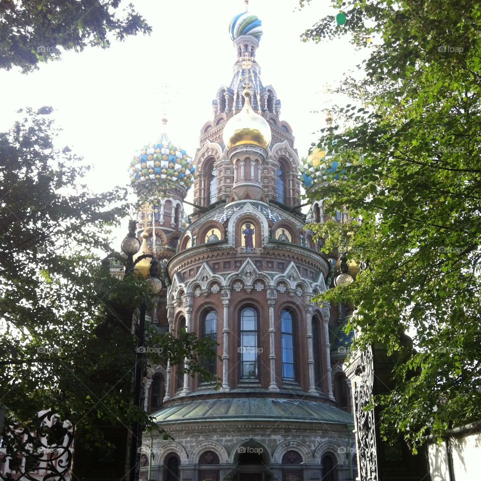 A view of The Church of the Savior on Spilled Blood
