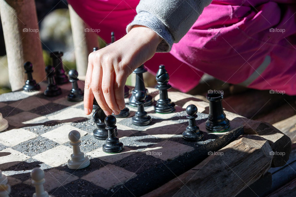 Chess in the sun