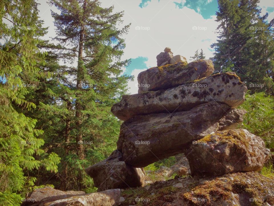 Trailhead on the side of the train tracks. 