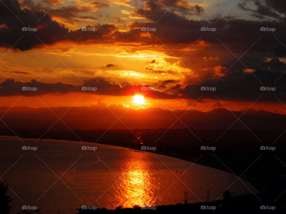 sun set kalamata by stavrosgr