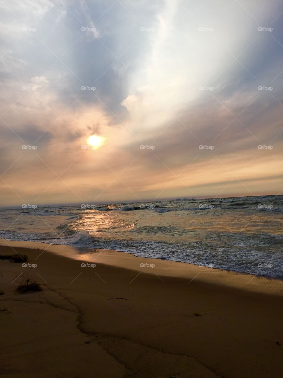 Dusk on Lake Michigan