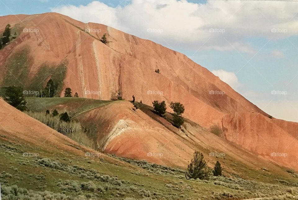 Red hills of Wyoming