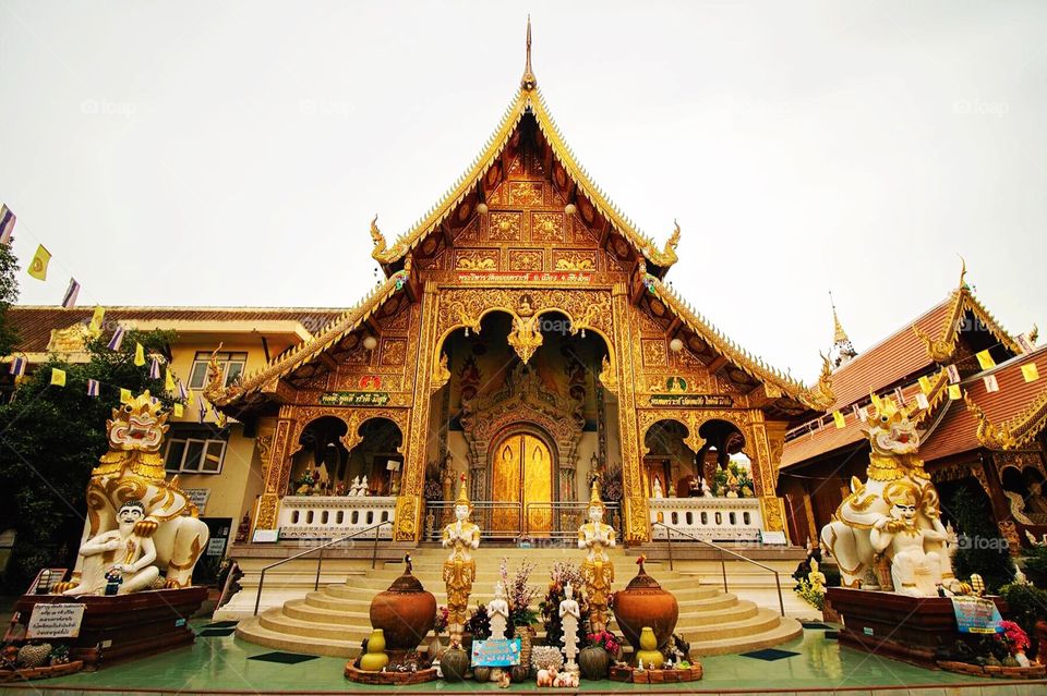 Temple in Chiang Mai, Thailand 