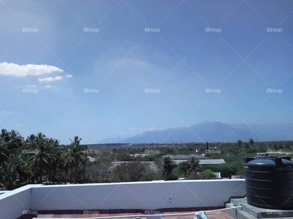 terrace view of sathyamangalam forest