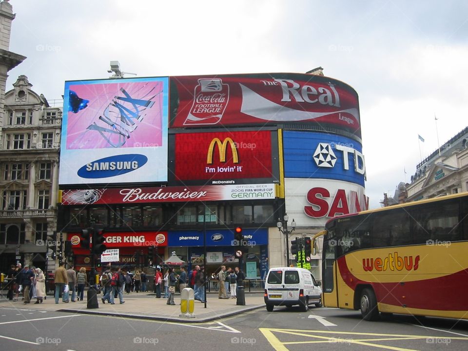 Piccadilly Circus in London, England