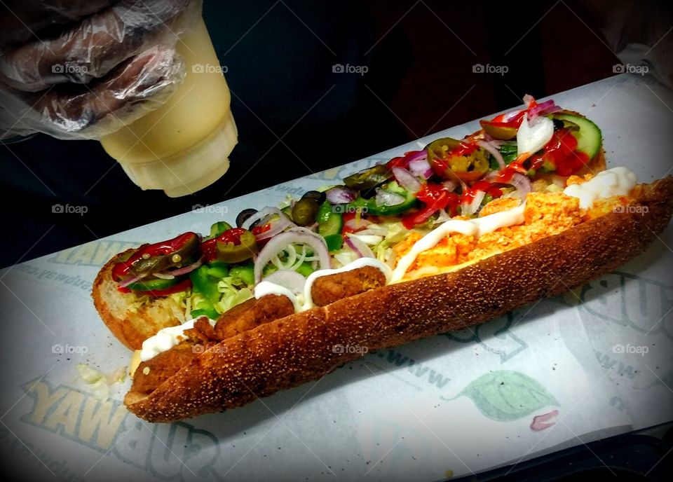 Preparing shammi Paneer tikka sandwich