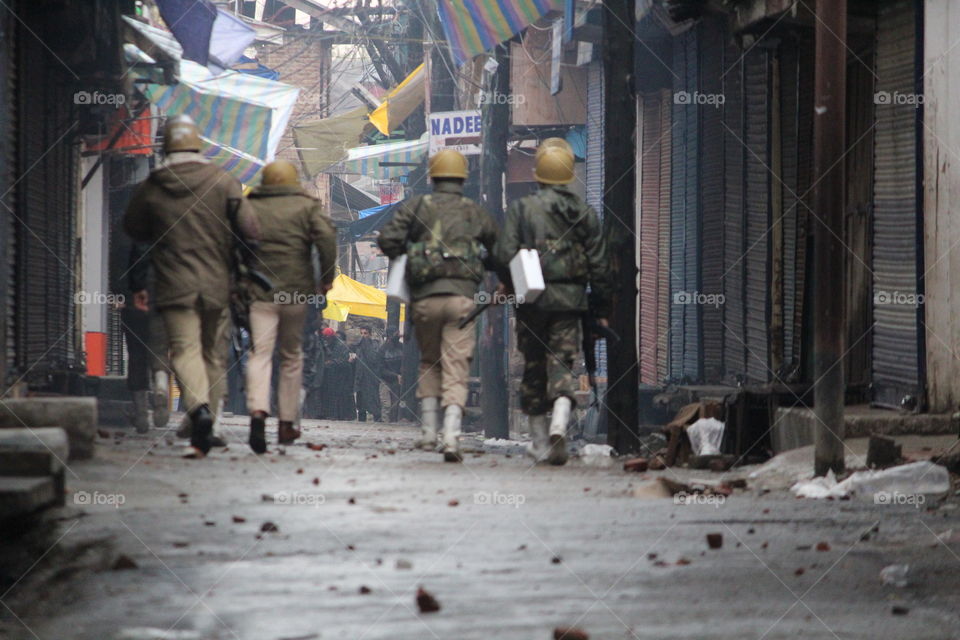 Clashes erupt in Kashmir after Friday prayers at Sopore Area Of North Kashmir Baramulla