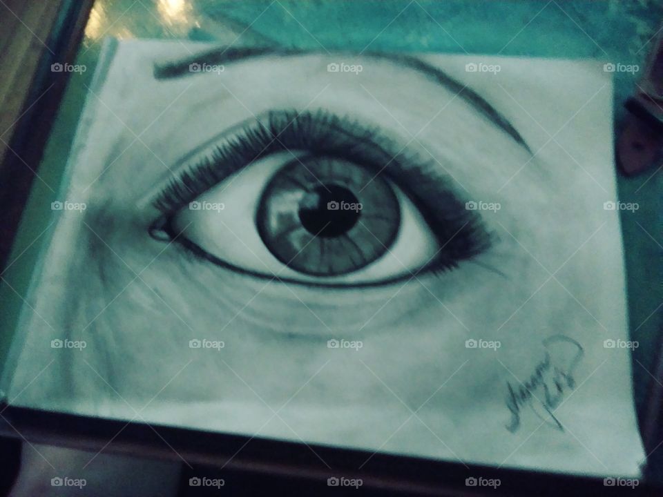 sketch of an eye