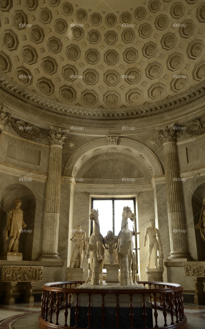 Vatican city museum . This room was so cool. Sadly, my tour guide was a piece of crap and didn't give us time to see ANYTHING. I took this pic crooked and to fix it, I had to crop a good chunk. ):