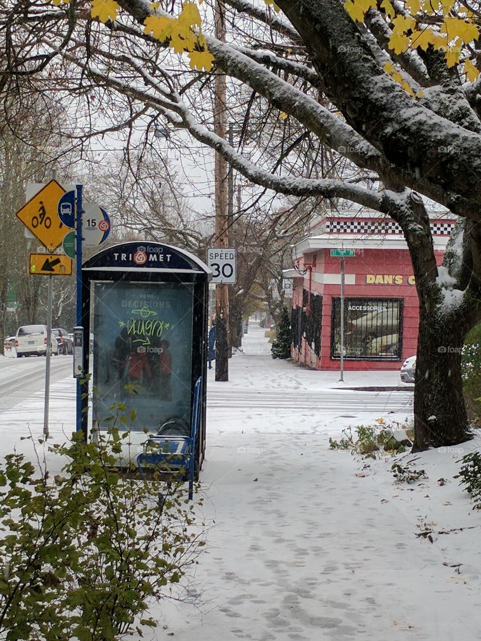 Snowday Bus Stop