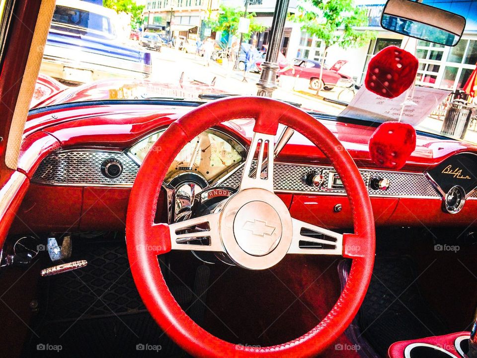 Vintage Chevy interior