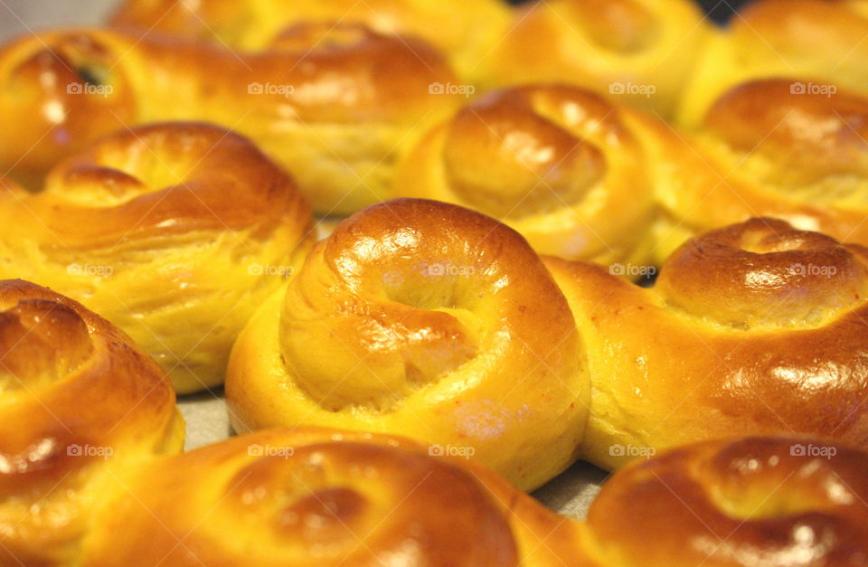 Lucia buns.