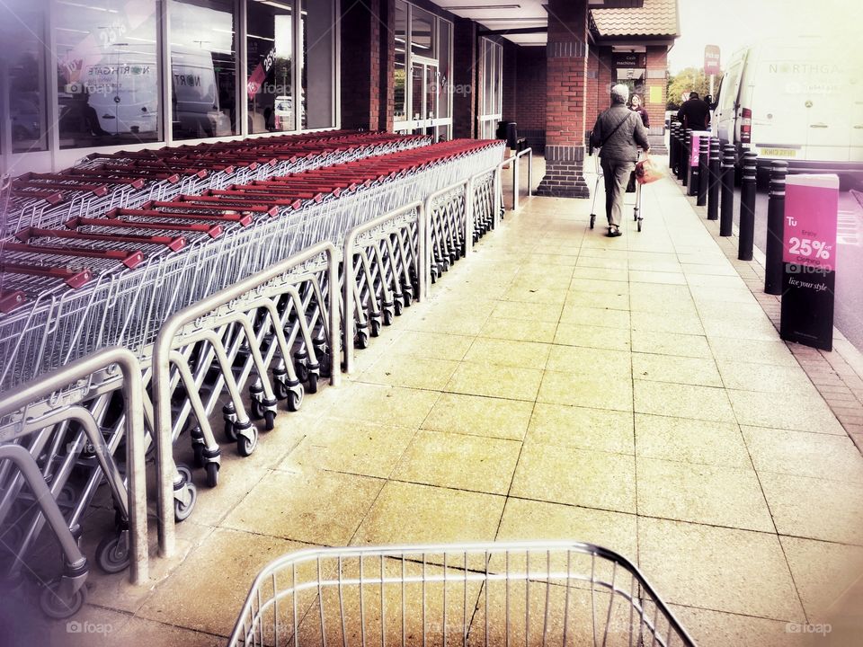 Trolley. Supermarket 