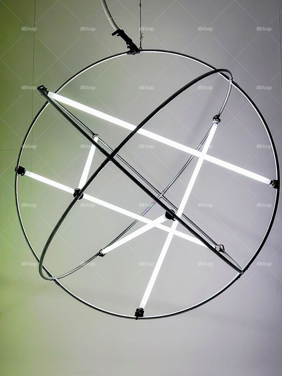 Modern futuristic sphere shaped lamp