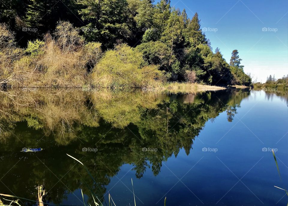 Water, Lake, Reflection, No Person, River