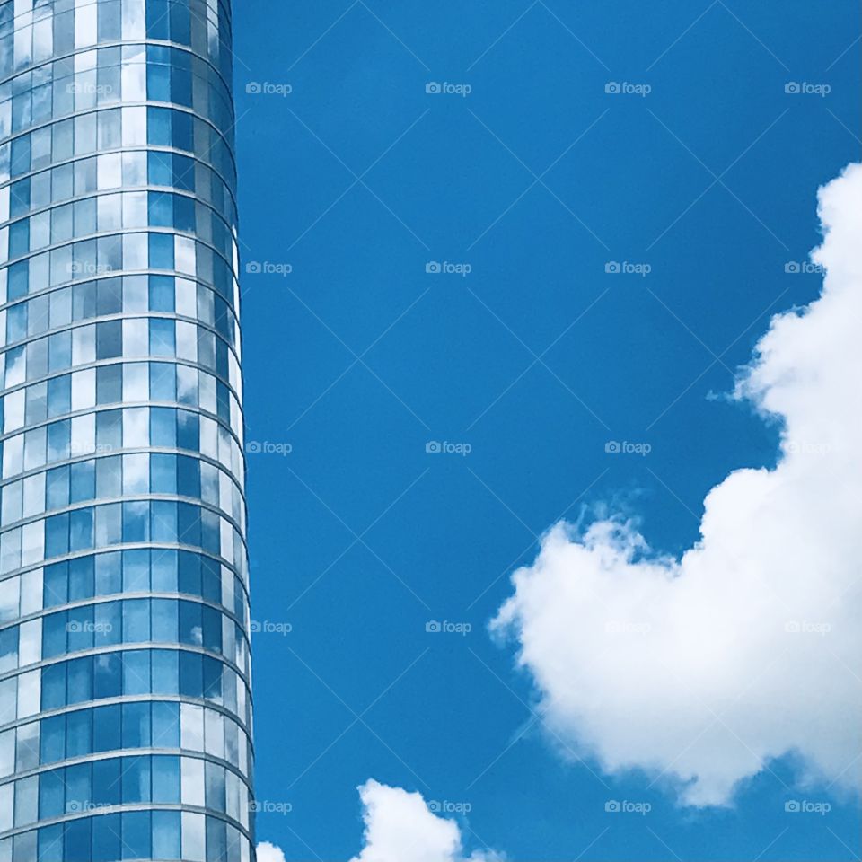 Modern building and sky